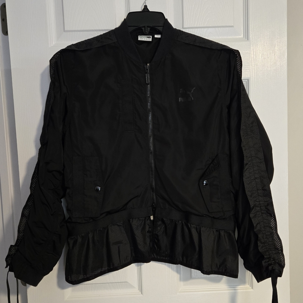 Black Puma Extreme Frills Bomber Jacket - Picture 2 of 15